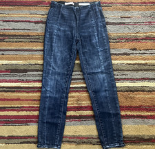 Anthropologie Pilcro Jeans Womens Size 27 Blue High Rise Denim Legging Tapered