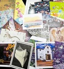 CHOOSE a BLANK Note Card w/Envelope Many Artist & Graphic Designs *Updated Often