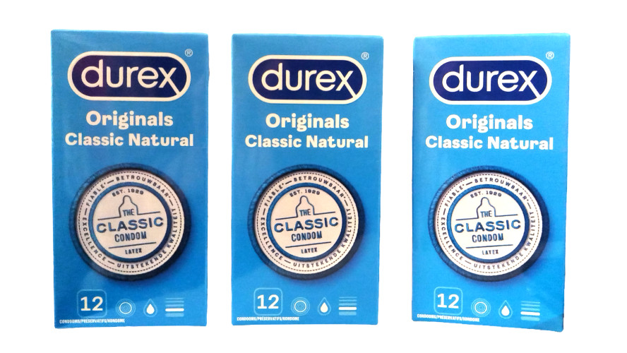 Durex Classic Natural Kondome 3×12 Stück | CE-Zertifiziert | Deutscher Beipackze