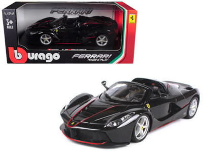 Bburago Ferrari LaFerrari F70 Aperta Black 1/24 Diecast Model Car