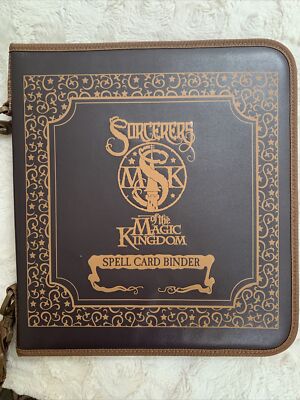 Disney Magic Kingdom Spell Card Binder With Maps & Bonus Key Card | eBay
