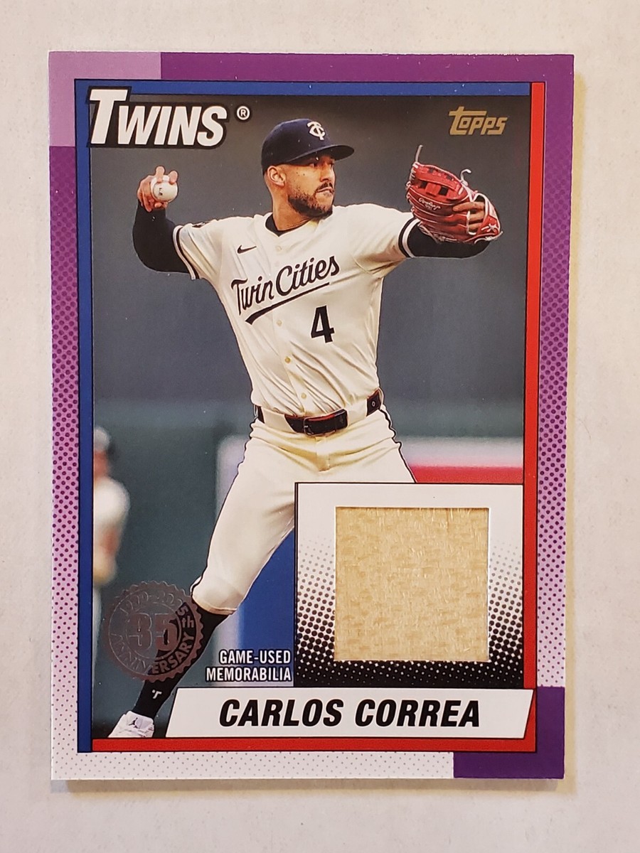 CARLOS CORREA 2025 Topps Series 1 - 1990 TOPPS RELIC #T90R