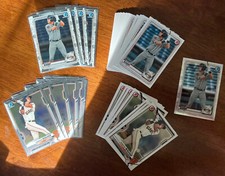HUNTER BISHOP - 51 Lot 2020 Bowman Draft & 2021 Prospect Giants Refractor & Base