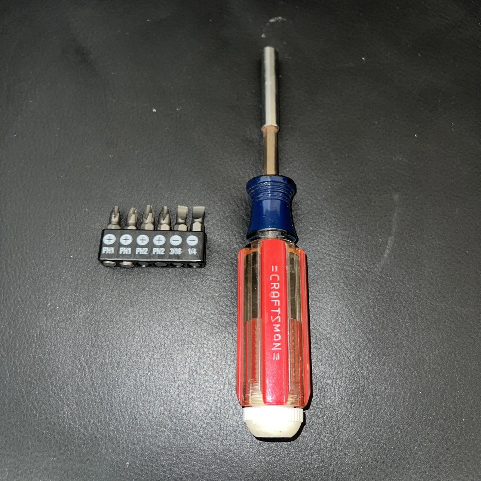 Vintage =Craftsman= 41291 Magnetic Hand Driver- With Bits Made In USA