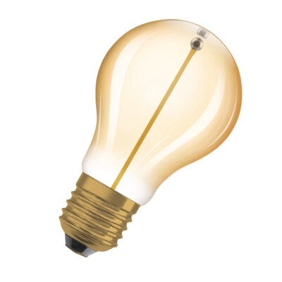 OSRAM LED-Lampen, Vintage-Edition, 8 Watts Ersatz, E27, A-shape, 2700 Kelvin,