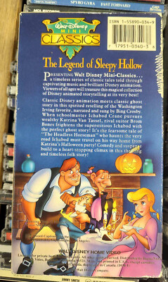 Walt Disney Mini Classics - THE LEGEND OF SLEEPY HOLLOW (VHS
