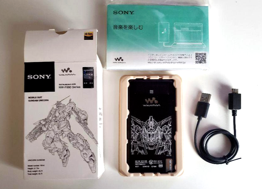 Sony Walkman NW-F880 Gundam UC Model Digital Music Player Black