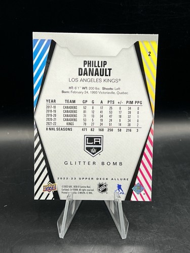 Phillip Danault 2022-23 Upper Deck Allure Glitter Bomb #2 Los Angeles Kings - Picture 2 of 2