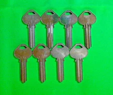 CORBIN RUSSWIN ORIGINAL KEY BLANKS   H2    5 PIN, LOT OF (8),  LOCKSMITH,NO LOGO