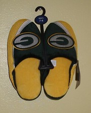 Green Bay Packers Slippers Men's Size 7-8 Non Slip Bottoms NWT
