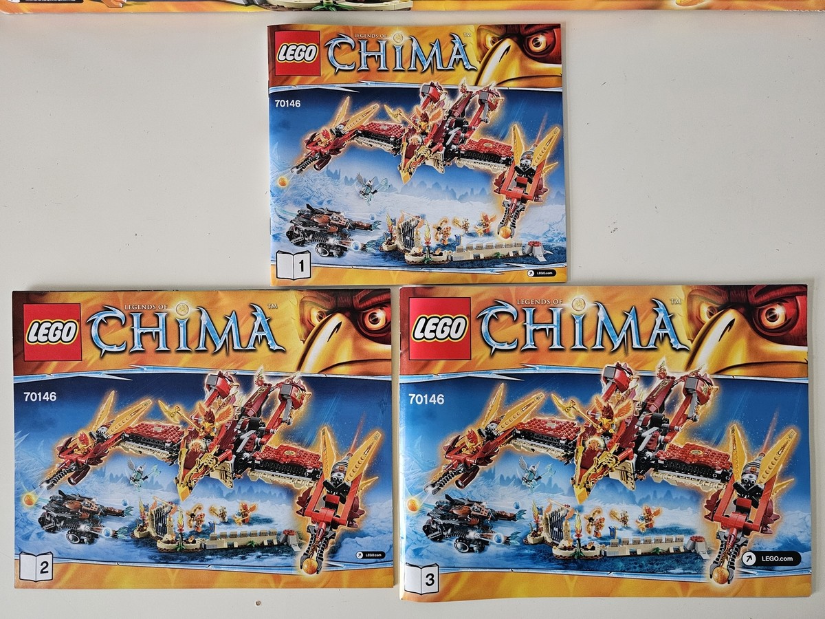 OB LEGO 70146 Legends of Chima Flying Phoenix Fire Temple 1301pcs