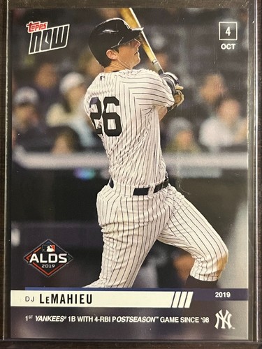 2019 Topps Now 957 DJ LeMahieu