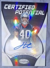 2018 Panini Certified Potential Lavon Coleman #CPS-LC /99 AU, RC Texans