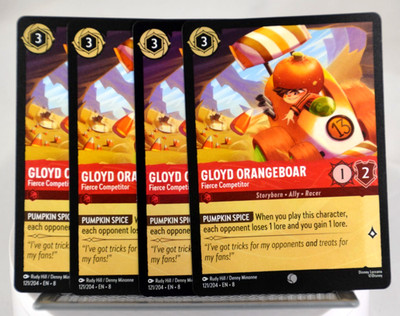 Disney Lorcana TCG Reign of Jafar Gloyd Orangeboar Fierce Competitor 121/204 x4