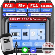 XTOOL IP919PRO Car OBD2 Scanner +XV200 Endoscope Diagnostic Tool ECU Programming
