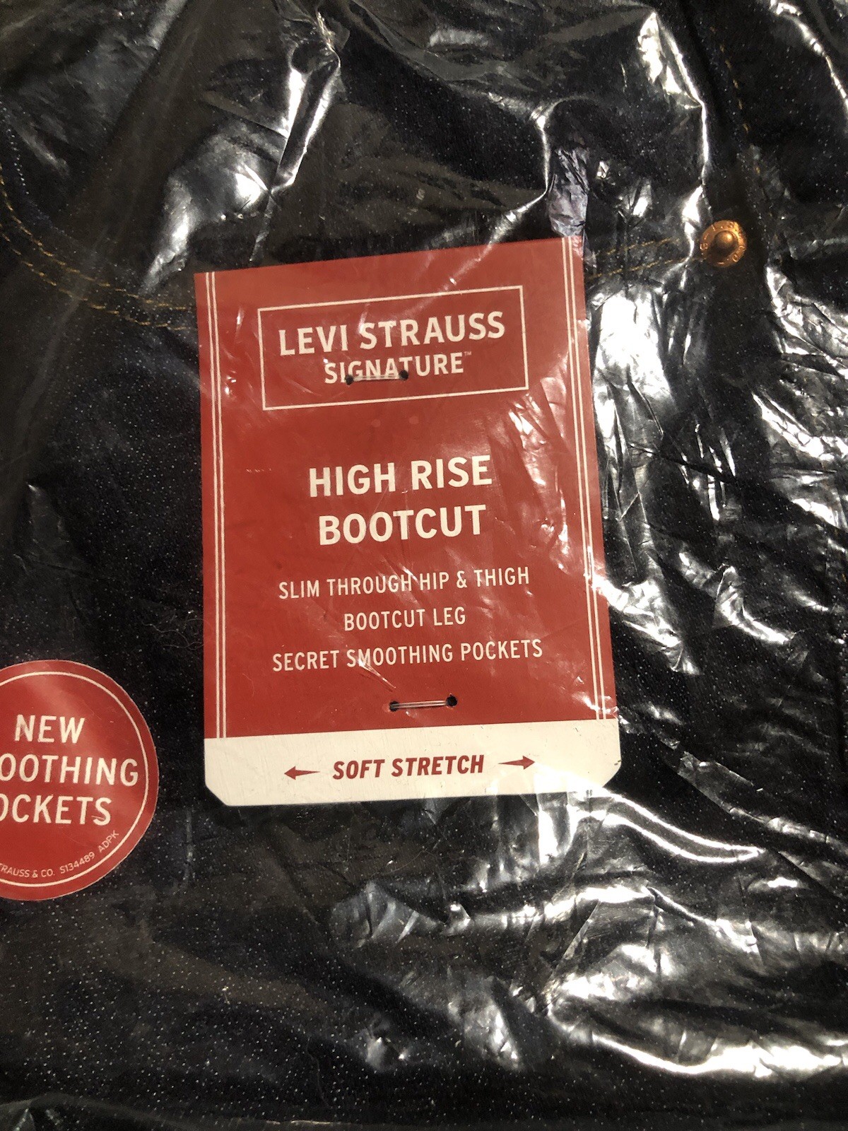 Levi Strauss Signature High-Rise Bootcut Jeans Women's Size 14 ,32 Inseam . New thumbnail 2