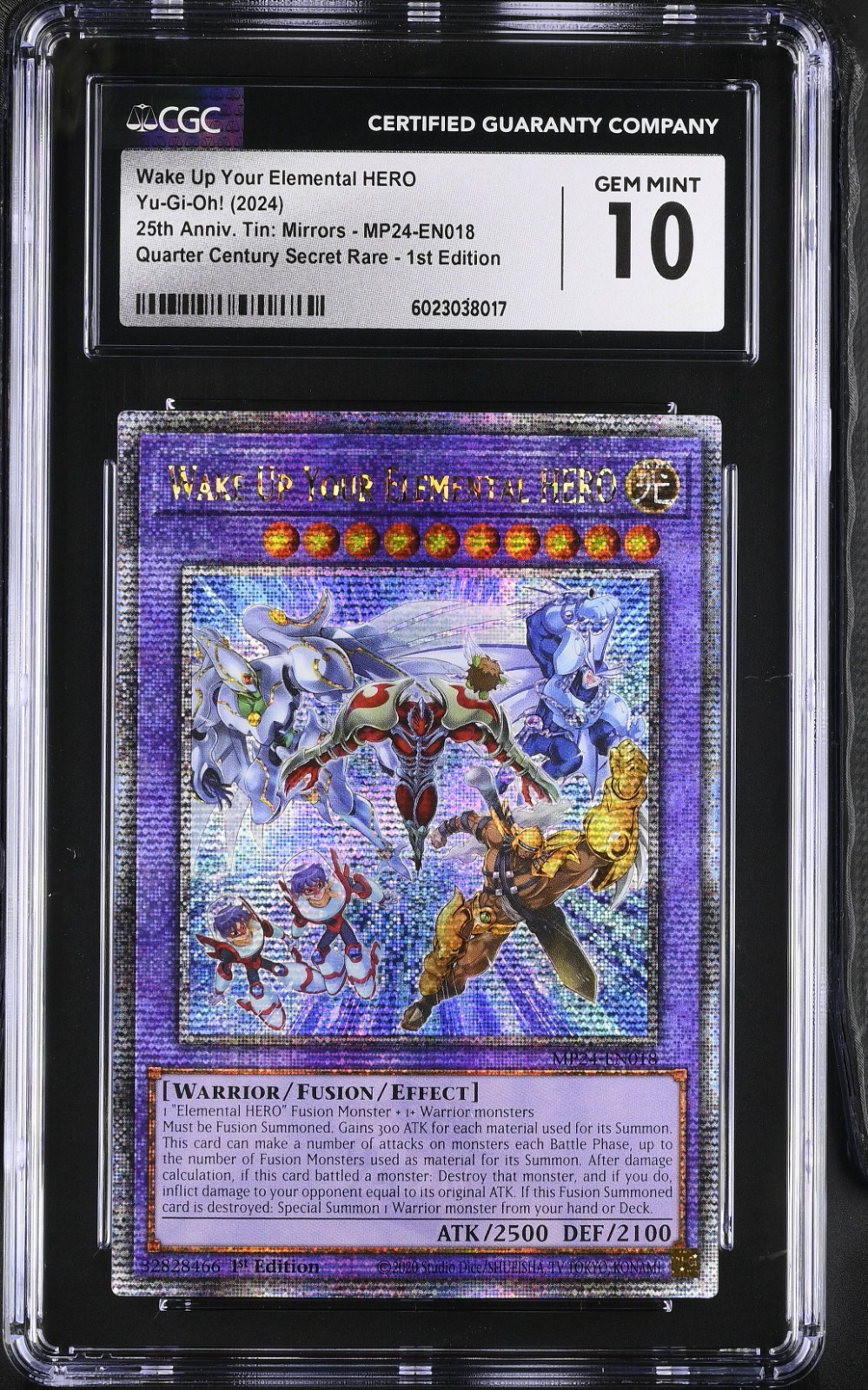 Elemental HERO Quarter Century Secret Rare MP24-EN018 25th Anniversary Tin 1st Edition