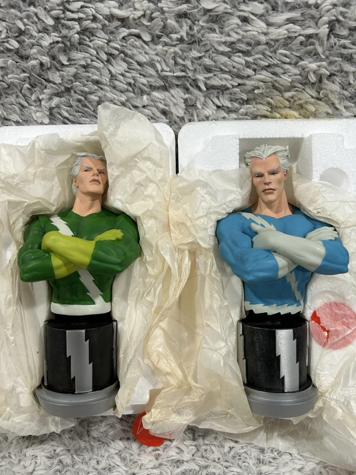 Juego de busto Bowen Quicksilver. Verde 277/1000 Azul 91/3000. Foto 4 de 4