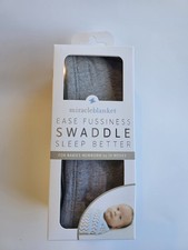 Miracle Blanket Swaddle Wrap for Newborn Infant Baby to 14 weeks-GRAY