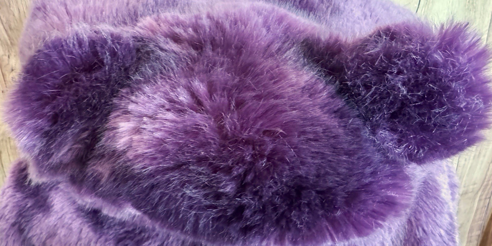 Authentic SpiritHoods Lavender Wolf Tissavel Faux… - image 3