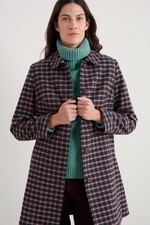 Seasalt Women's Wood Cabin Coat Taran Dark Hellebore