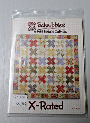 X-RATED  Quilt Pattern , Schnibbles  by Miss Rosie's Quilt Co.  RQC #418