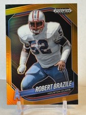 ROBERT BRAZILE 2025 Panini Prizm Black #64 TRUE ORANGE * /49 * - OILERS