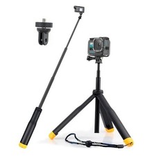 Floating Hand Grip Underwater Waterproof Selfie Stick for GoPro Hero 13 Yellow