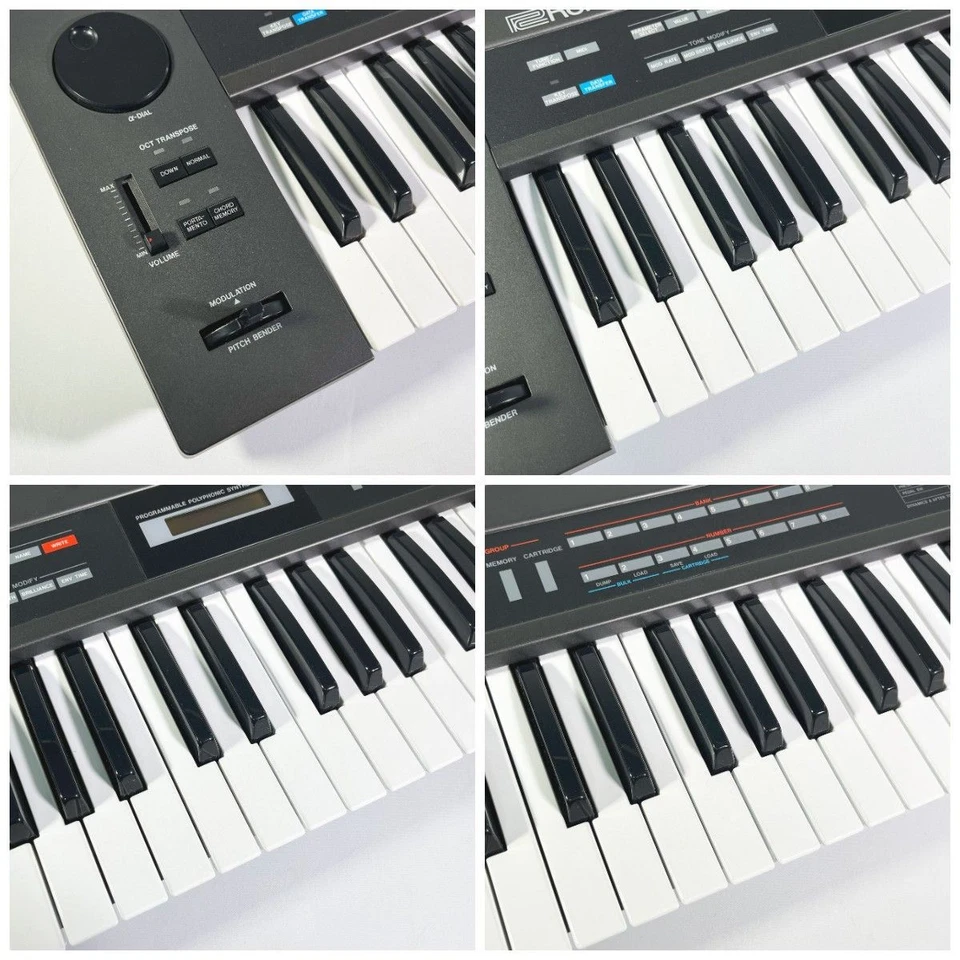 Roland Polyphonic Synthesizer Alpha Juno 2 61 Key Synth Keyboard Working Used - Image 2 of 4