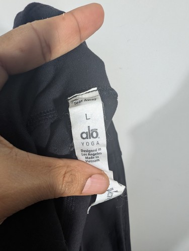 ALO Yoga Womens Plum Black Airbrush High Waist Highlight Goddess Leggings Sz L - Picture 3 of 8