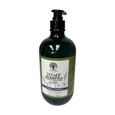 Naturisa Hemp Shampoo Lavender & Chamomile Extracts Hemp Seed Oil 33.8oz/1000mL
