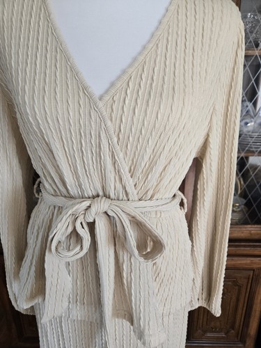 Damen 2-teiliger Strickanzug, Langarmshirt und Midirock, Gr. M-L - Bild 3 von 4