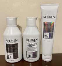 Redken Acidic Bonding Concentrate Shampoo, Conditioner & Leave-In Treatment SET
