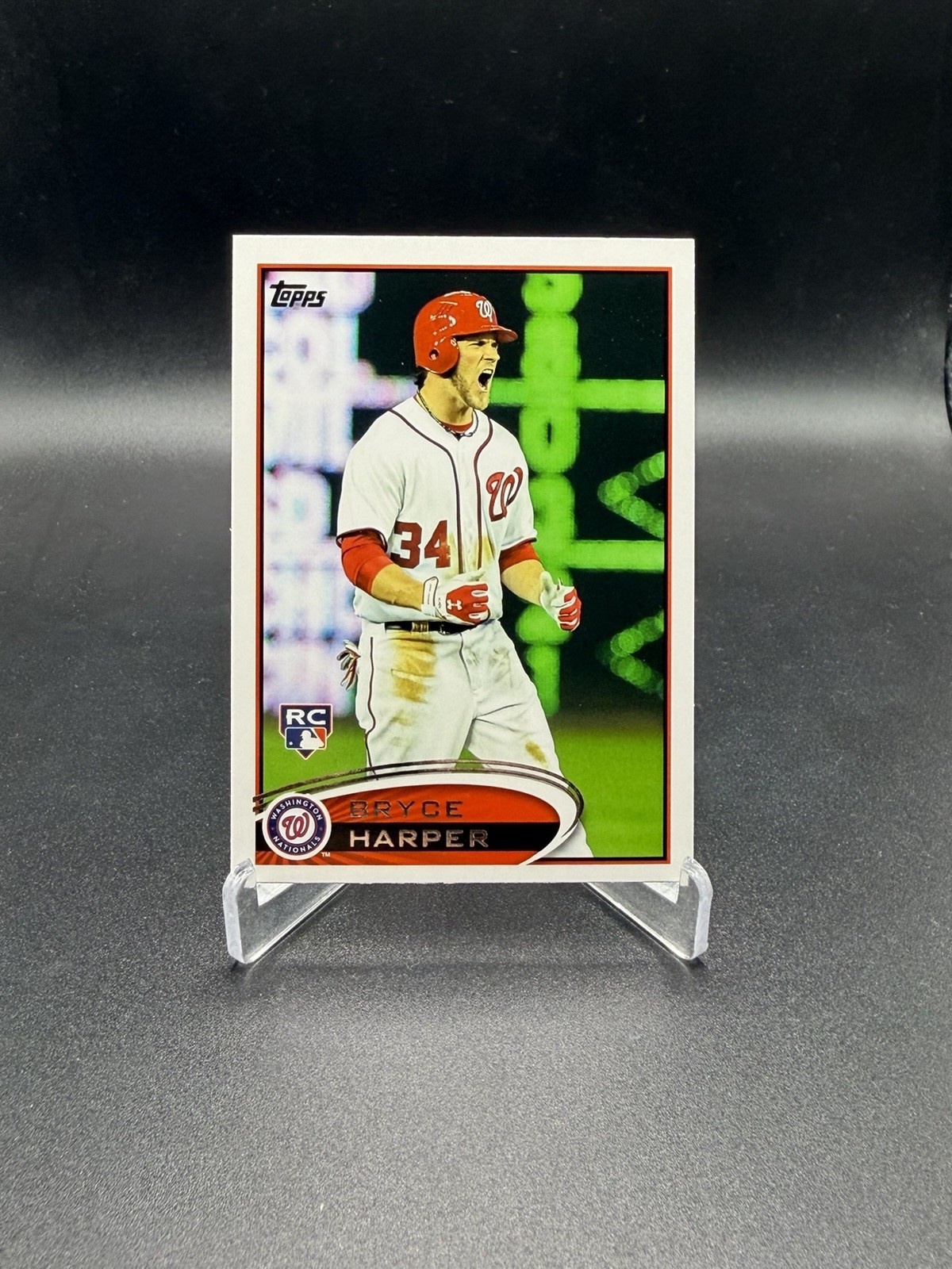 2012 Topps Bryce Harper Screaming Variation RC #661 Nationals Phillies Rookie