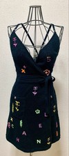 CHANEL Wrap Dress Coco Mark Colorful