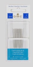 DMC 1767-6 Round End Tapestry Hand Sewing Needles, 6-Pack, Size 22      C29