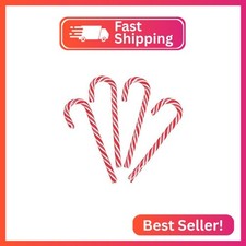 Fun Express Giant Candy Canes Peppermint Sticks - 12 Pack Individually Wrapped C