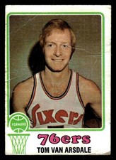 1973-74 Topps #146 Tom Van Arsdale - Philadelphia 76ers (Low Grade)