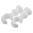 2 Pcs Solid Wood Curtain Rod Head Attachment Ceiling Mount Bracket