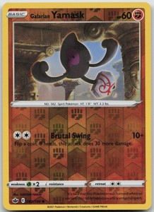 Galarian Yamask - 082/198 - Chilling Reign - Reverse Holo - Common