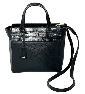 Radley Handtasche Umhängetasche Schultertasche klein bis mittel Downtown schwarz Leder
