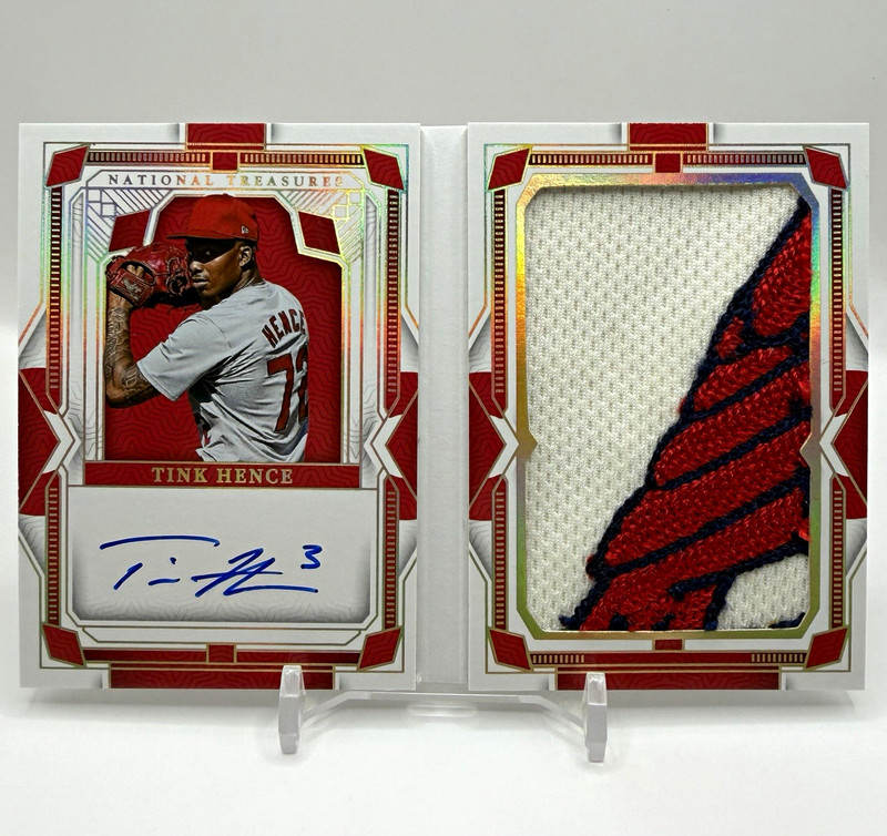 Panini 2024 NT Baseball Tink Hence JMB-TH Auto Patch Booklet /10! Sick Patch!