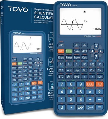 TOVO Scientific Graphing Calculator  Model TS-259 Large Screen Multiple Modes