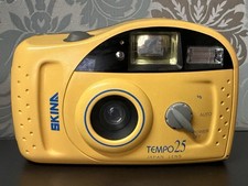 Vintage Skina Tempo 25 Yellow 35mm Film Camera - Point Shoot - Tested