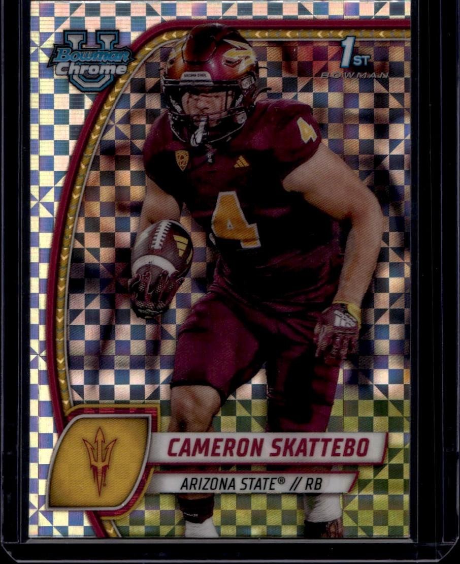 2024 Bowman University Chrome #37 Cameron Skattebo X-Fractor