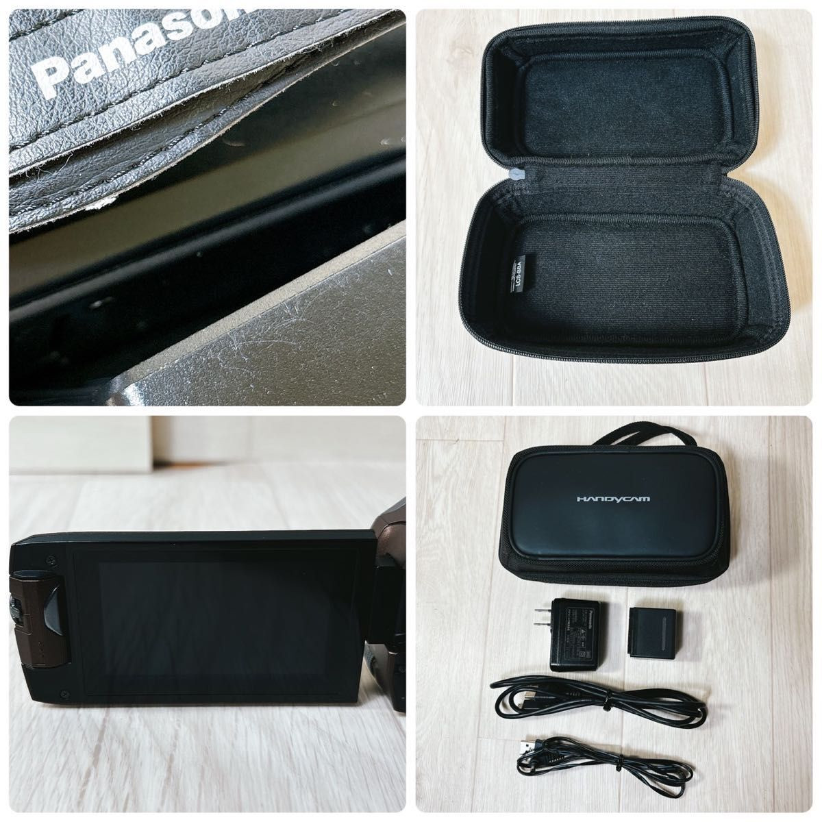 パナソニック HDビデオカメラ HC-W870M-T ブラウン ケース付き 良品 Panasonic HC-W870M-T HD Video Camera Bonus Carrying Case