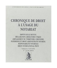 Chronique de Droit a l'Usage du Notariat 39 Impots Sur Revenu - Declaration Libe