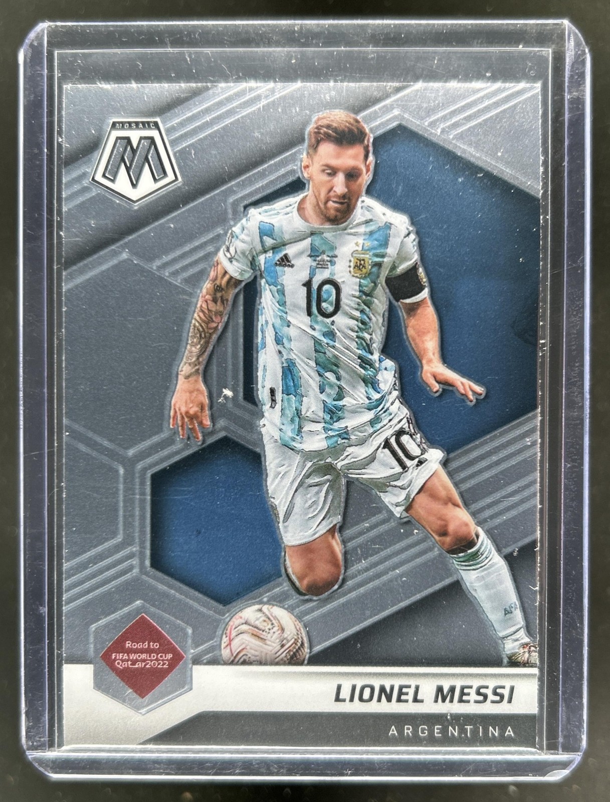 2021 Panini Mosaic Road to FIFA World Cup Lionel Messi #10 Argentina