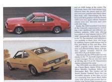 1977 - 1978 Amc Amx 3 Pg Color Article Hornet Concord
