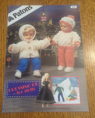 Vintage Knitting & Crochet Patterns from Patons - Dressing Up - For Dolls